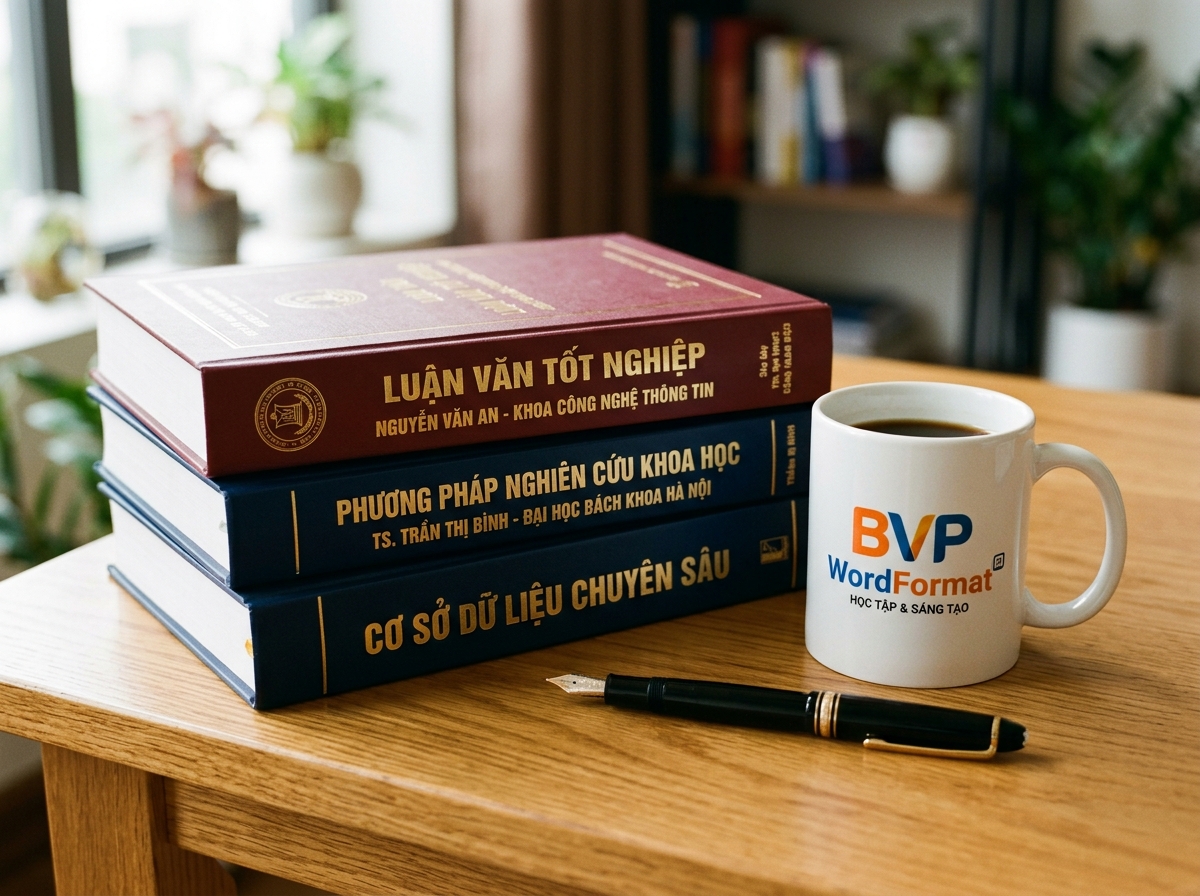 Sách Luận văn tốt nghiệp & cốc BVP WordFormat